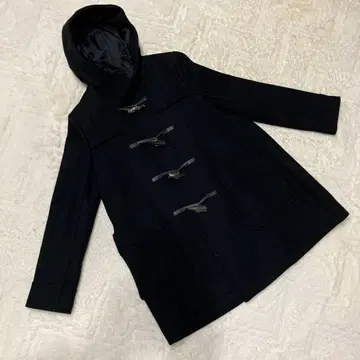 미사용 새상품 그린 라벨 릴랙싱 블랙 더플 코트