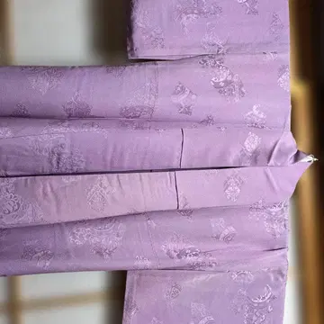 연보라 무지 기모노, 홑겹, 문양 1개, 새상품, 교육용 실, 새상품급