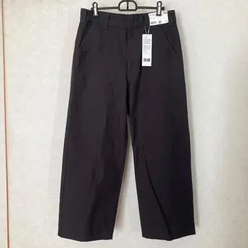 유니클로 U 와이드 스트레이트 팬츠 W30 다크 그레이