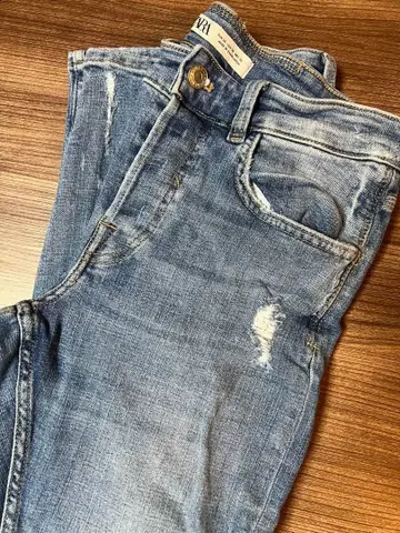 새상품급 최저가 ZARA 남성용 스키니 데님 라이트 블루 USA30