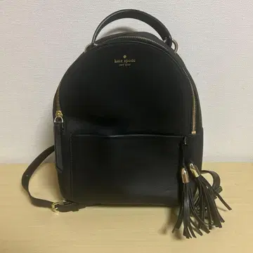 kate spade 블랙 가죽 백팩