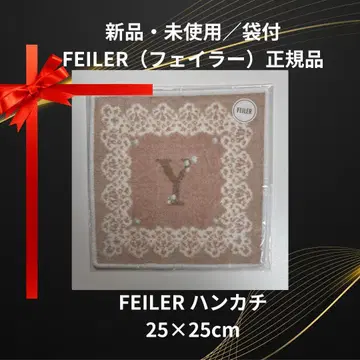 FEILER 페이러 손수건 미사용 새상품 봉투 포함 25 x 25