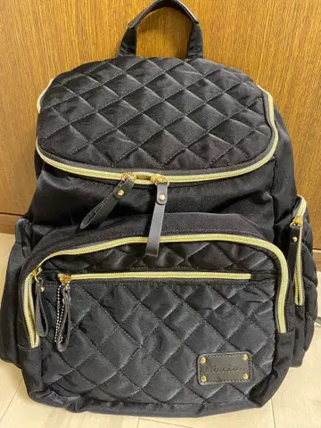 Liscio (리시오) 퀼팅 마더스 백팩 블랙