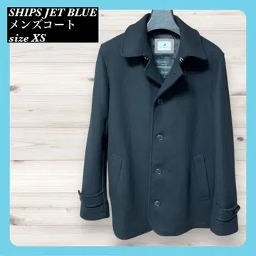 쉽스 SHIPS JET BLUE 스텐카라 코트 블랙 XS