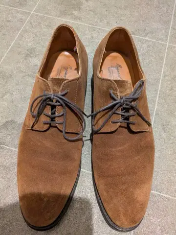 브라운 스웨이드 드레스 신발 영국제