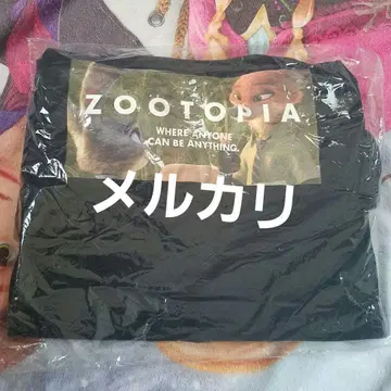 주토피아 닉 주디 XXL 반팔 티셔츠 블랙 디즈니 GU