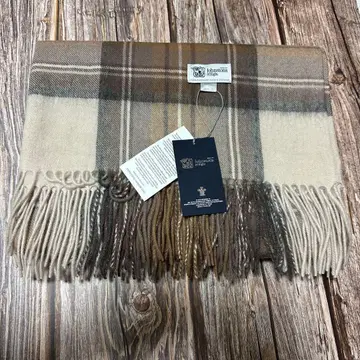 존스턴즈 스카프 내추럴 스튜어트 타탄 체크