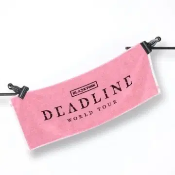BLACKPINK DEAELINE 페이스 타월 핑크