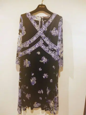 LEONARD 플라워 프린트 원피스 사이즈 42 새상품급