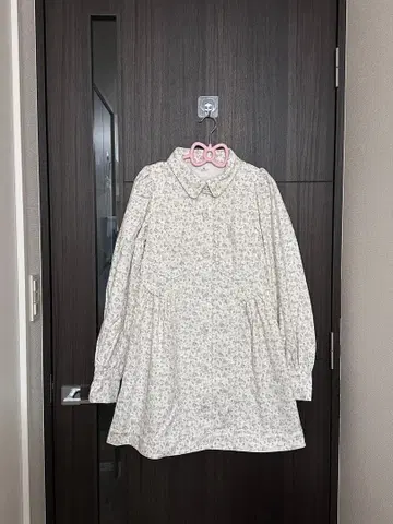 merry jenny flower 트윌 퍼프 미니 원피스