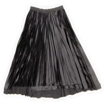 새상품급 UNIQLO x Theory 랩 플리츠 스커트 블랙 M 비대칭