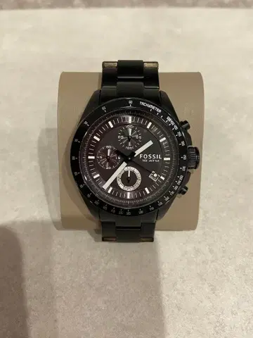 FOSSIL 크로노그래프 손목시계 블랙