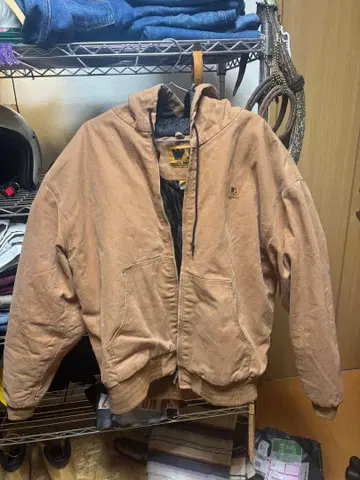 Wells Lamont 후드 부착 자켓 XL 베이지