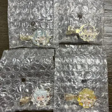 컬러풀 피치 메탈 헤어 클립 4개 세트