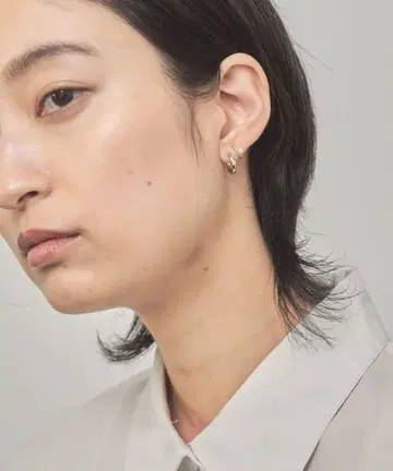 더블 귀찌 지르코니아 x 펄 콤비 컬러