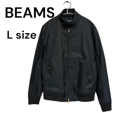 BEAMS 스윙탑 다크 네이비 L 사이즈 해링턴 재킷 숏기장 블루종