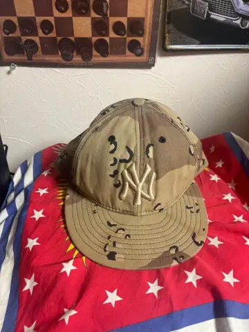 NY 카모 패턴 야구 모자