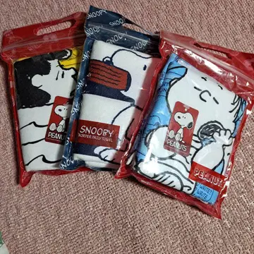 스누피 메이트 데일리 타월 3개 세트