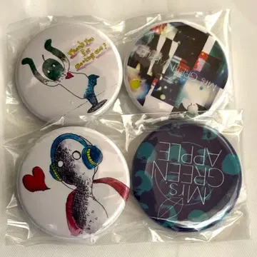 Mrs. GREEN APPLE 캔뱃지 초기 4개 세트