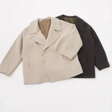 램스울 비버 루즈핏 P코트