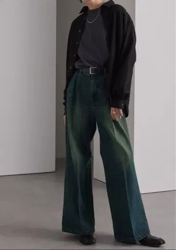 [할인] 빈티지 플레어 데님 팬츠 인디고 블루