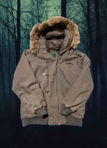 밀리터리 자켓 퍼 후드 시크 스타일 goa 페어리 그런지