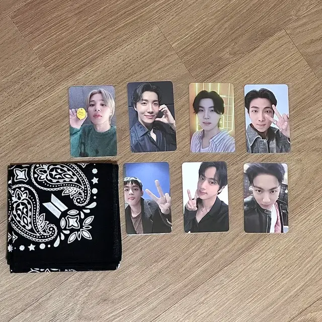 방탄소년단 페스타 포카 7장 + 반다나 풀세트