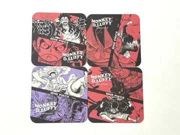 원피스 아트 코스터 루피 4장