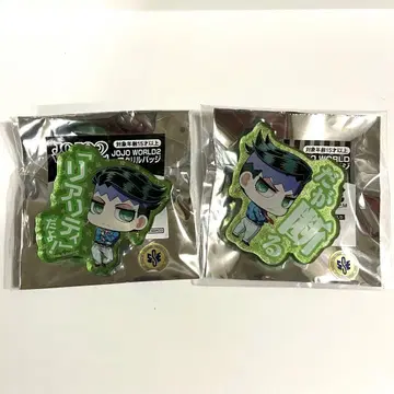 죠죠 JOJO WORLD 아크릴 배지 키시베 로한 2개 세트 판매
