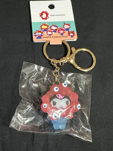 산리오 미야쿠미야쿠 변신 마스코트 클리어 키링 쿠로미 새상품