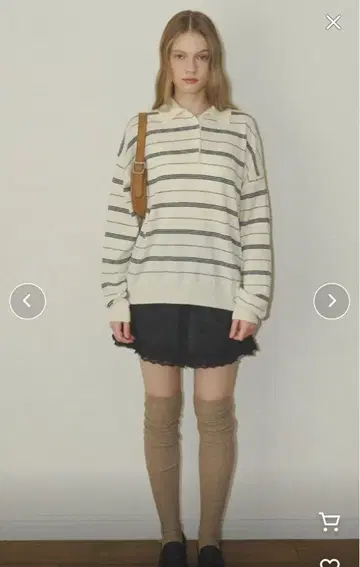 얇은 라인 폴로 니트 OHOTORO