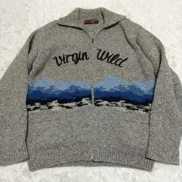 케이타 마루야마 코위찬 니트 풀 집업 사슴 산 두꺼운 원단