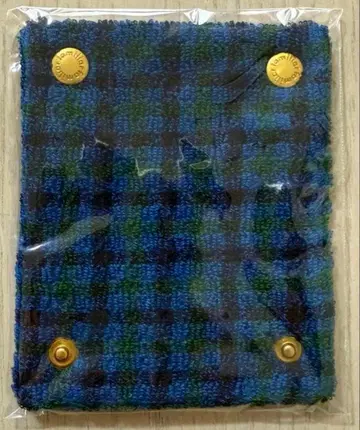 [미사용 새상품] 파밀리아 familiar 핸들 커버 파랑 체크 XB