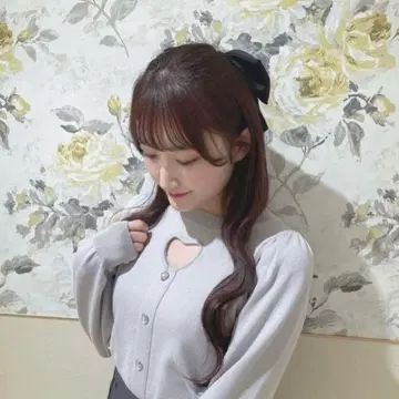 evelyn 하트 비쥬 니트