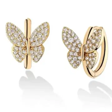 여성용 귀걸이 스와로브스키 링 귀걸이 후프 귀걸이 금속 알레르기 방지