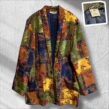 [ Kensington Square ] 멀티 컬러 새틴 자켓 USA제