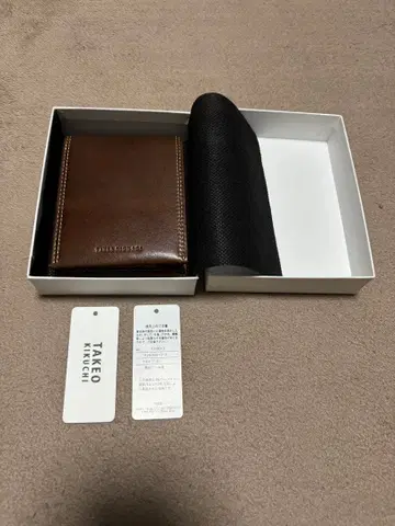 TAKEO KIKUCHI 510013 접이식 지갑 초코 미사용품
