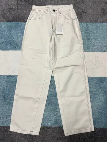 RIKKA FEMME 리카팜 무라사키 스포츠 데님 팬츠 화이트