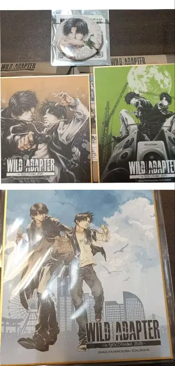 와일드 어댑터 wild adapter 애니메이트 캔뱃지 색지 세트