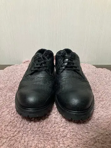 닐바렛 크로커다일 패턴 부츠 41 블랙