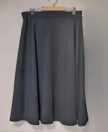 카레이] 다크 그레이 플레어 롱 스커트