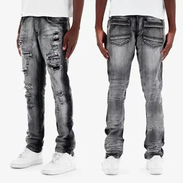 COPPER RIVET RIP & REPAIR 데님 팬츠