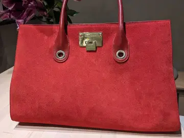 JIMMY CHOO 스웨이드 토트백 지미추