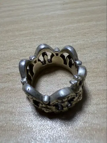 크라운형 실버톤 반지