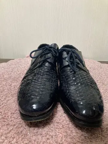 닐바렛 에나멜 드레스 슈즈 41 파랑