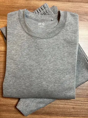 UNIQLO C 와이드 맨투맨 셋업 남성용 그레이