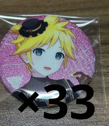 카가미네 렌 프로세카 글리터 캔뱃지 발렌타인