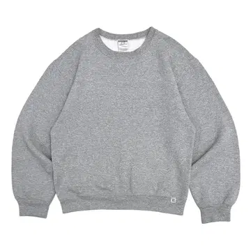 레어 90s 무지 맨투맨 Russell 러셀 극태 와이드 소매