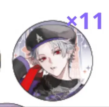 쿠즈하 니지산지 7대 타워 콜라보 캔뱃지 등신