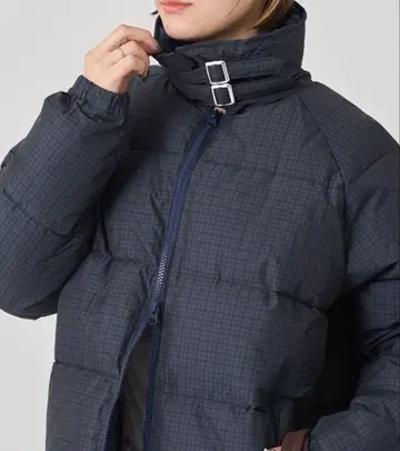 WHO'S WHO gallery 모듬 패턴 충전솜 블루종 네이비 체크 M